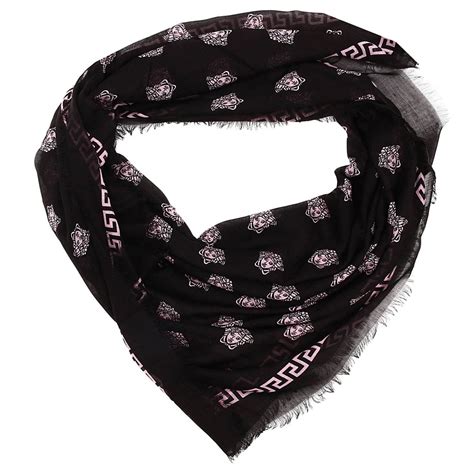 sciarpa guanti versace nero|Foulard e Sciarpe Donna .